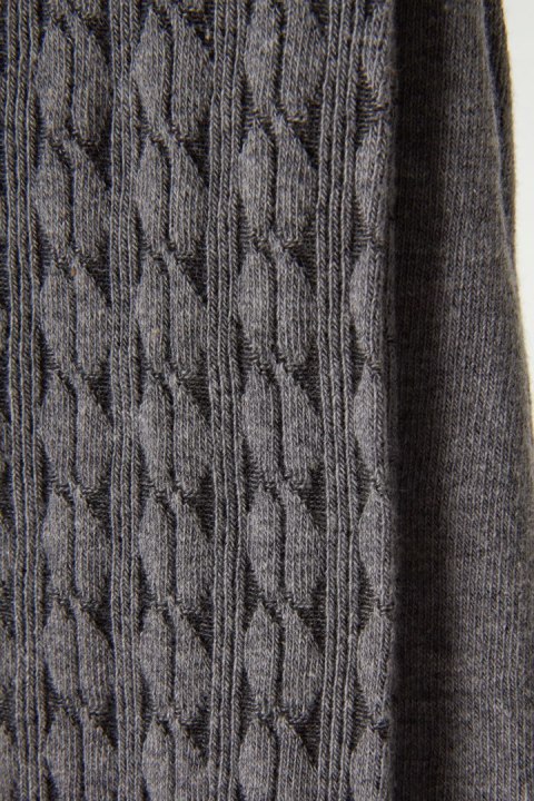 Ciepłe grube rajstopy z wzorem kolor szary 250 den - 2 pary