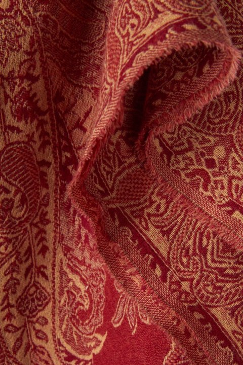 Ciepły mięciutki szal piękny kolor wełna