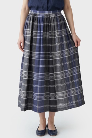 DANIEL HECHTER PARIS wyjątkowa spódnica bawełna w kratkę 36