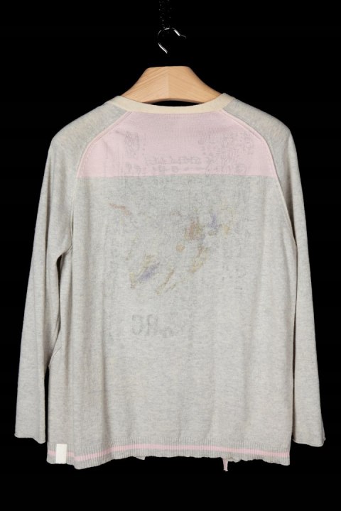 ELISA CAVALETTI Daniela Dallavalle - wyszukany luźny sweter wełna - XL