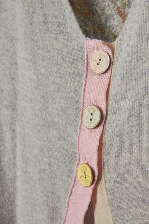 ELISA CAVALETTI Daniela Dallavalle - wyszukany luźny sweter wełna - XL