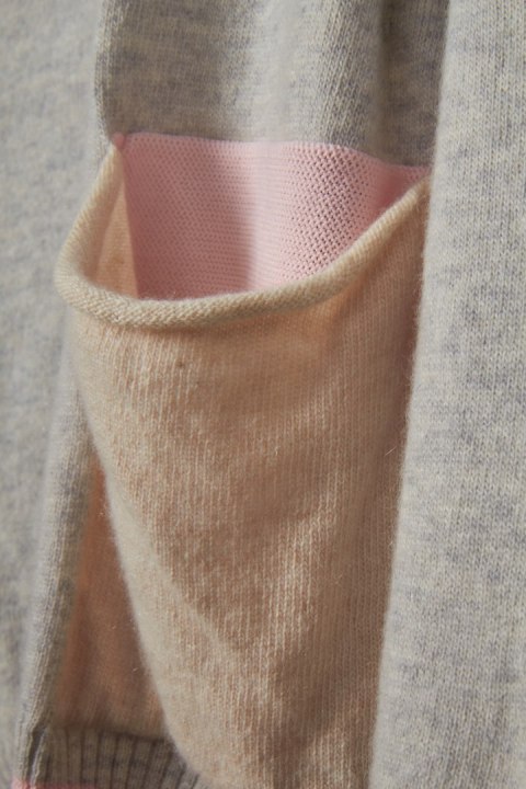 ELISA CAVALETTI Daniela Dallavalle - wyszukany luźny sweter wełna - XL