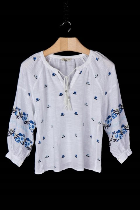 Fenomenalna bluzka bawełna piękne hafty - 42