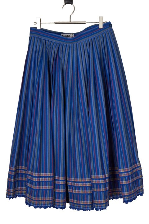 HELENE STRASSER fenomenalna spódnica bawełna w paski 40/42