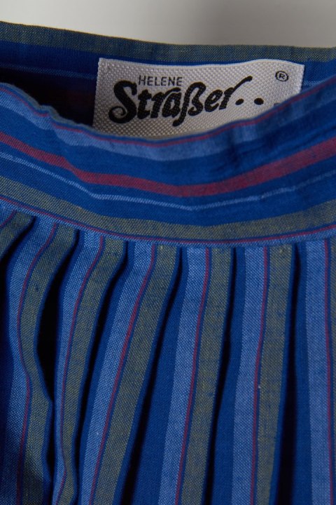 HELENE STRASSER fenomenalna spódnica bawełna w paski 40/42