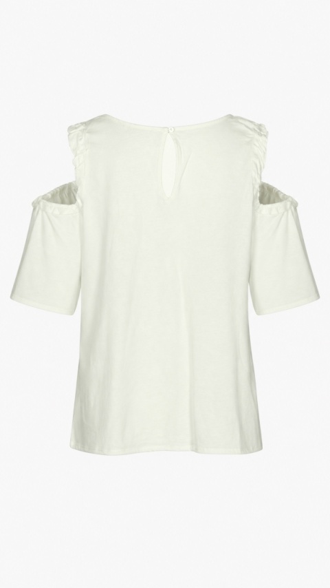H&M - ciekawa bluzka odkryte ramiona - S/M