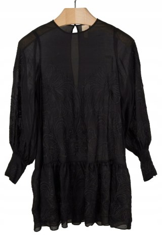H&M - delikatna tunika piękny haft - S