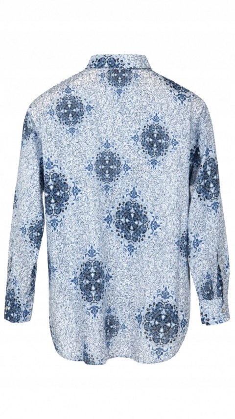 H&M - letnia luźna bluzka koszulowa oversize - XS/S/M