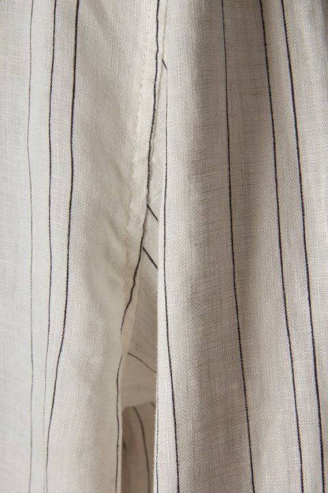 H&M luźna bluzka koszulowa mięciutki len w paski M/L