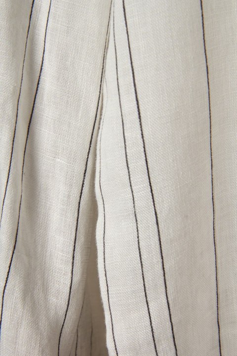 H&M luźna bluzka koszulowa mięciutki len w paski M/L