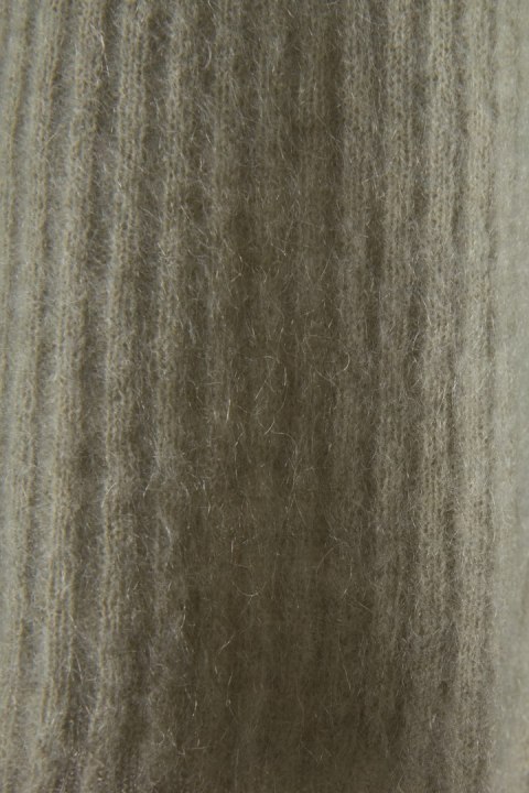 H&M nietuzinkowy sweter szałwiowa zieleń mohair wool blend S