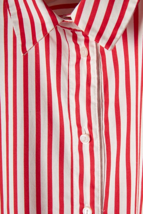 H&M -świetna luźna bluzka koszulowa w paski-42