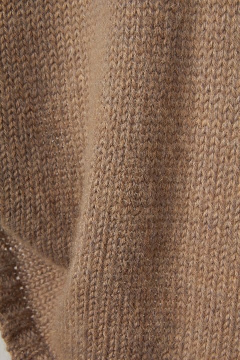 JOSEPH sweter kamizelka pure alpaka kolor camel one size