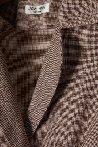 JOVONNA LONDON - niebanalna sukienka len bawełna - XS