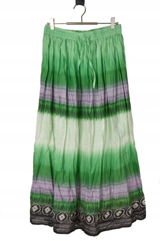 KUSHI - lekka indyjska spódnica maxi piękny wzór - S/M