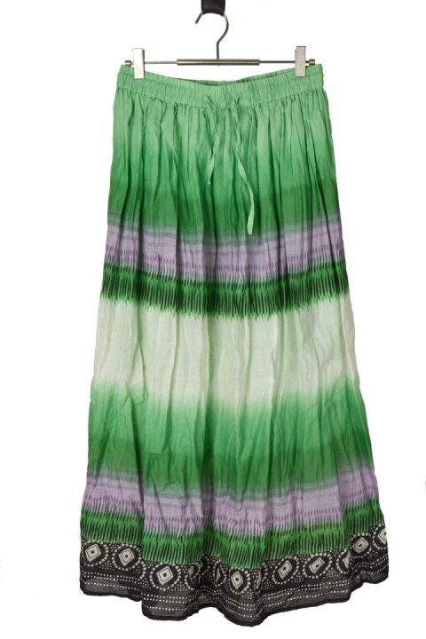 KUSHI - lekka indyjska spódnica maxi piękny wzór - S/M