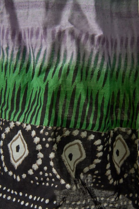 KUSHI - lekka indyjska spódnica maxi piękny wzór - S/M