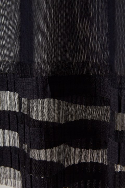 MARC CAIN SPORTS luźna bluzka przezroczysty materiał L