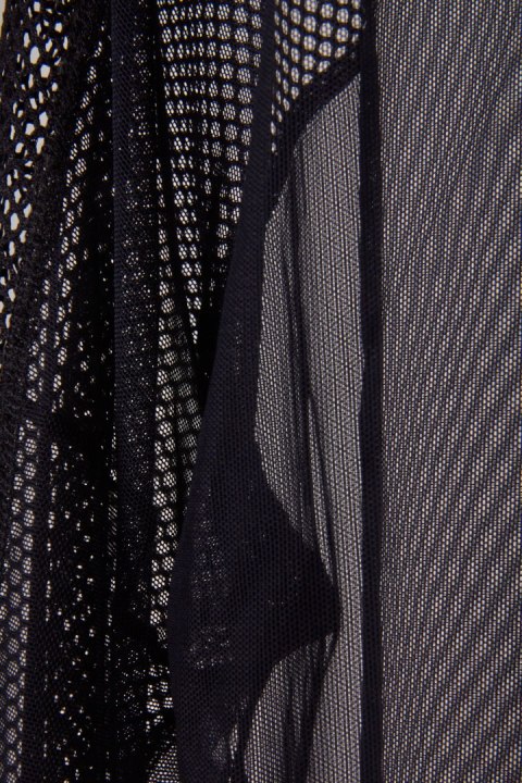 MARC CAIN SPORTS luźna bluzka przezroczysty materiał L