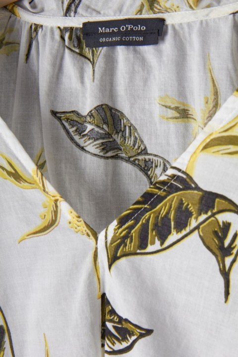 MARC O'POLO - delikatna bluzka koszulowa wzory- 38