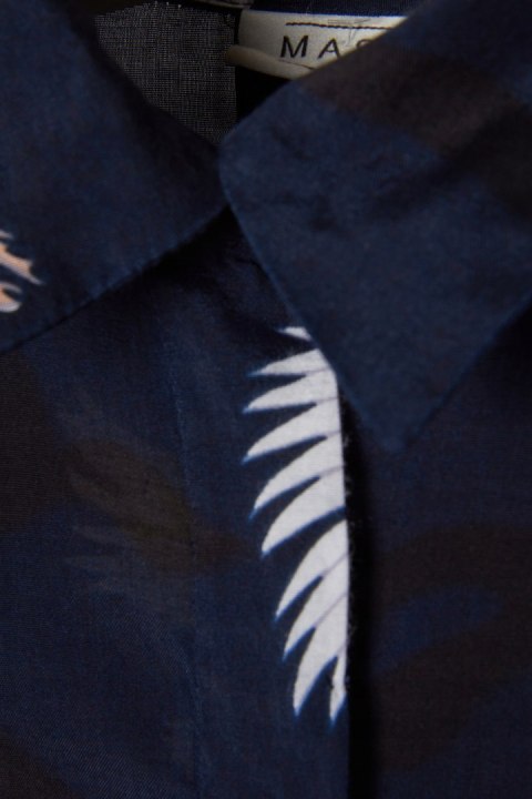 MASAI śliczna bluzka koszulowa tunika motyw żurawi XS/S