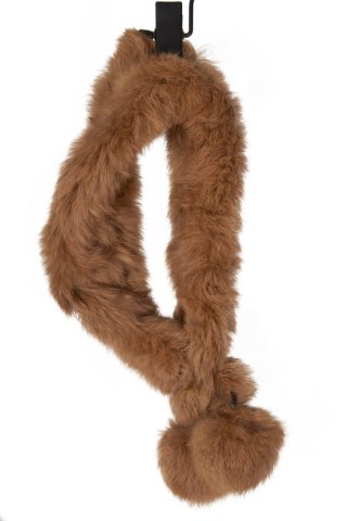 Mięciutki szalik futerko naturalne etola przypinka do kołnierza