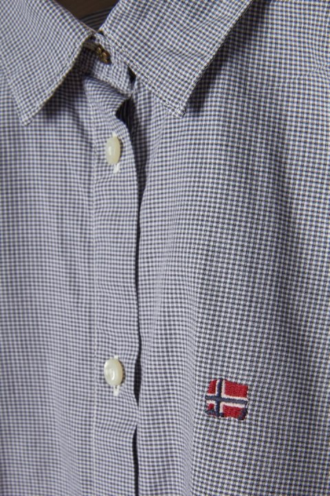 NAPAPIJRI - śliczna bluzka koszulowa w kratkę - L