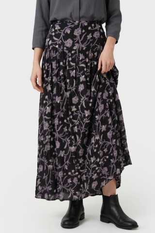 NEXT - lekka spódnica maxi roślinny wzór - 36