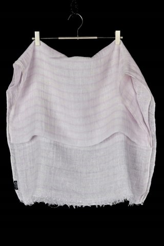 Nieziemsko mięciutki indyjski szal lniany piękny pastelowy kolor