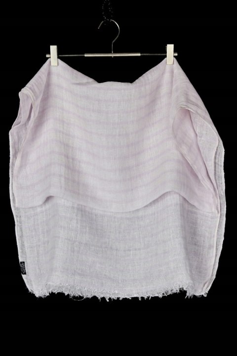 Nieziemsko mięciutki indyjski szal lniany piękny pastelowy kolor