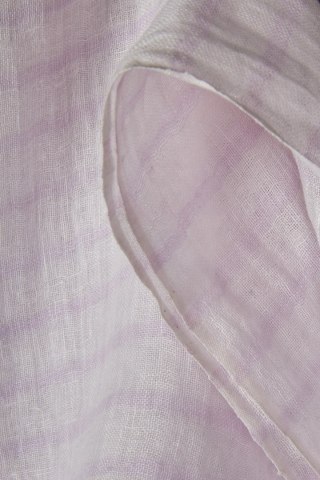 Nieziemsko mięciutki indyjski szal lniany piękny pastelowy kolor