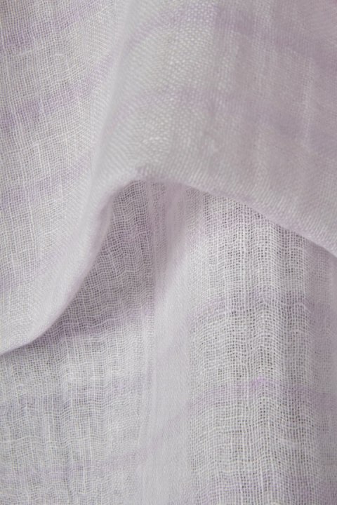 Nieziemsko mięciutki indyjski szal lniany piękny pastelowy kolor