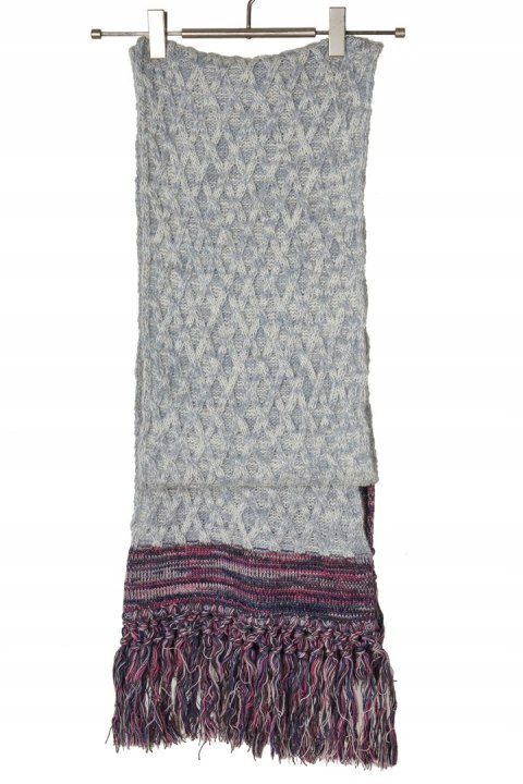 ODD MOLLY - niespotykany długi wełniany szal melanż