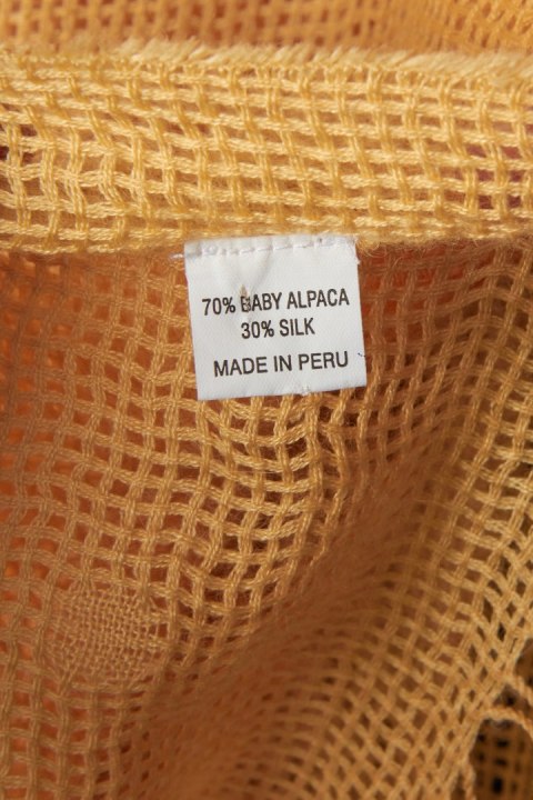 Ogromny mięciutki szal baby alpaka jedwab PERU piękny kolor