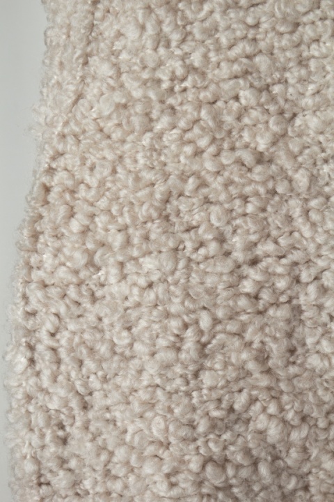 JIGSAW nietuzinkowy mięciutki sweter kamizelka boucle wełna śmietankowa L