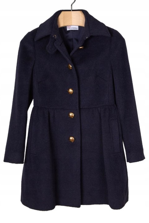 RED VALENTINO - luksusowy płaszcz alpaka wełna - S