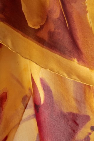 ROMEO GIGLI - jedwabna apaszka piękny wzór