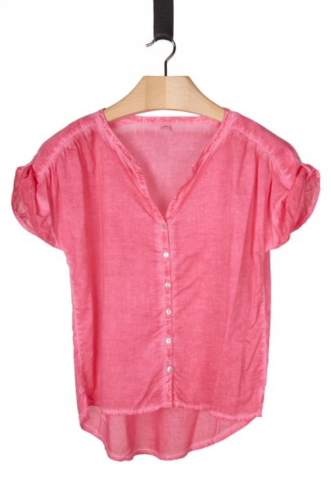 S.OLIVER - luźna bluzka rozpinana słodki róż - 40