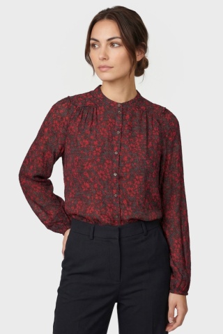 SECOND FEMALE wyjątkowa bluzka koszulowa delikatna wiskoza L