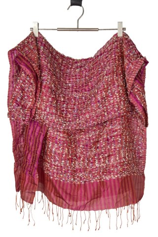 Śliczny jedwabny szal piękny kolor