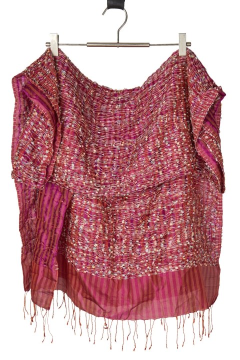 Śliczny jedwabny szal piękny kolor