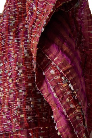 Śliczny jedwabny szal piękny kolor