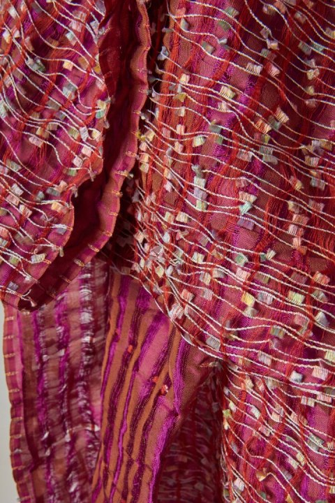 Śliczny jedwabny szal piękny kolor