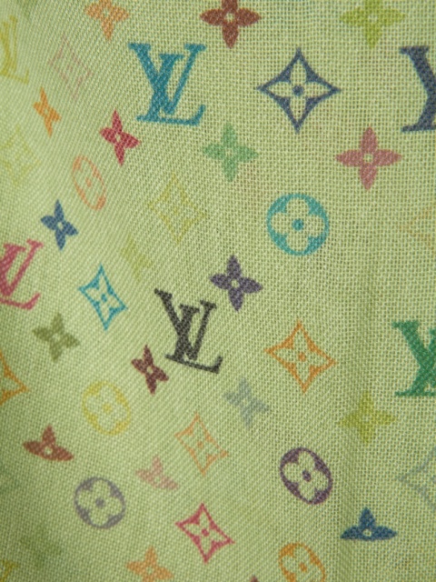 Śliczny pistacjowy szal kaszmir jedwab wzór