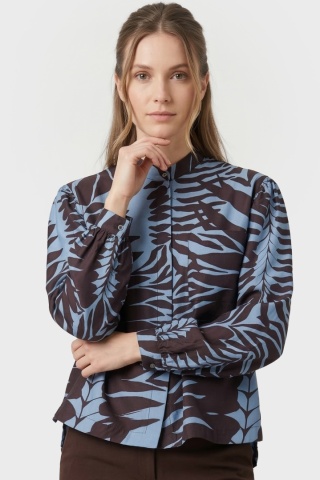 TONNO&PANNA - bluzka koszulowa ciekawy wzór-42