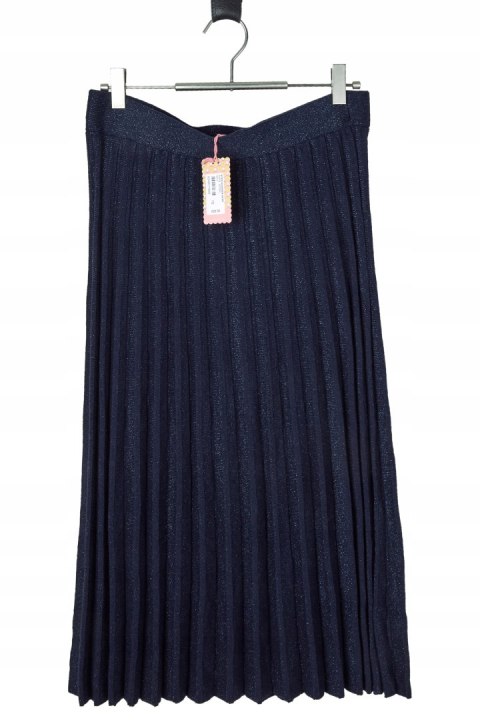 WHITE STUFF wyjątkowa spódnica dzianina plisowana z połyskiem 38