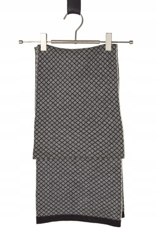 Z ZEGNA śliczny luksusowy włoski szalik wełna akryl monochromatyczny