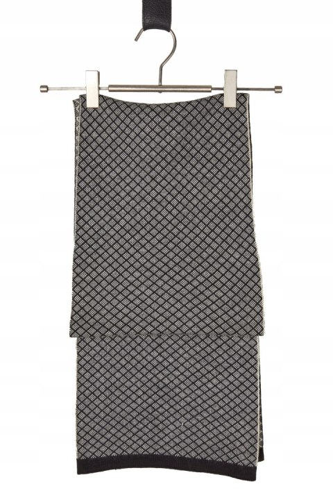 Z ZEGNA śliczny luksusowy włoski szalik wełna akryl monochromatyczny