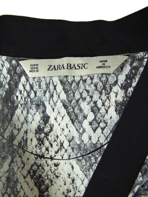 ZARA - delikatna letnia tunika skóra węża - M/L