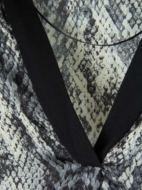 ZARA - delikatna letnia tunika skóra węża - M/L